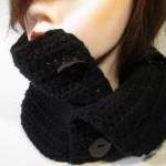 Button Up Cowl - Black